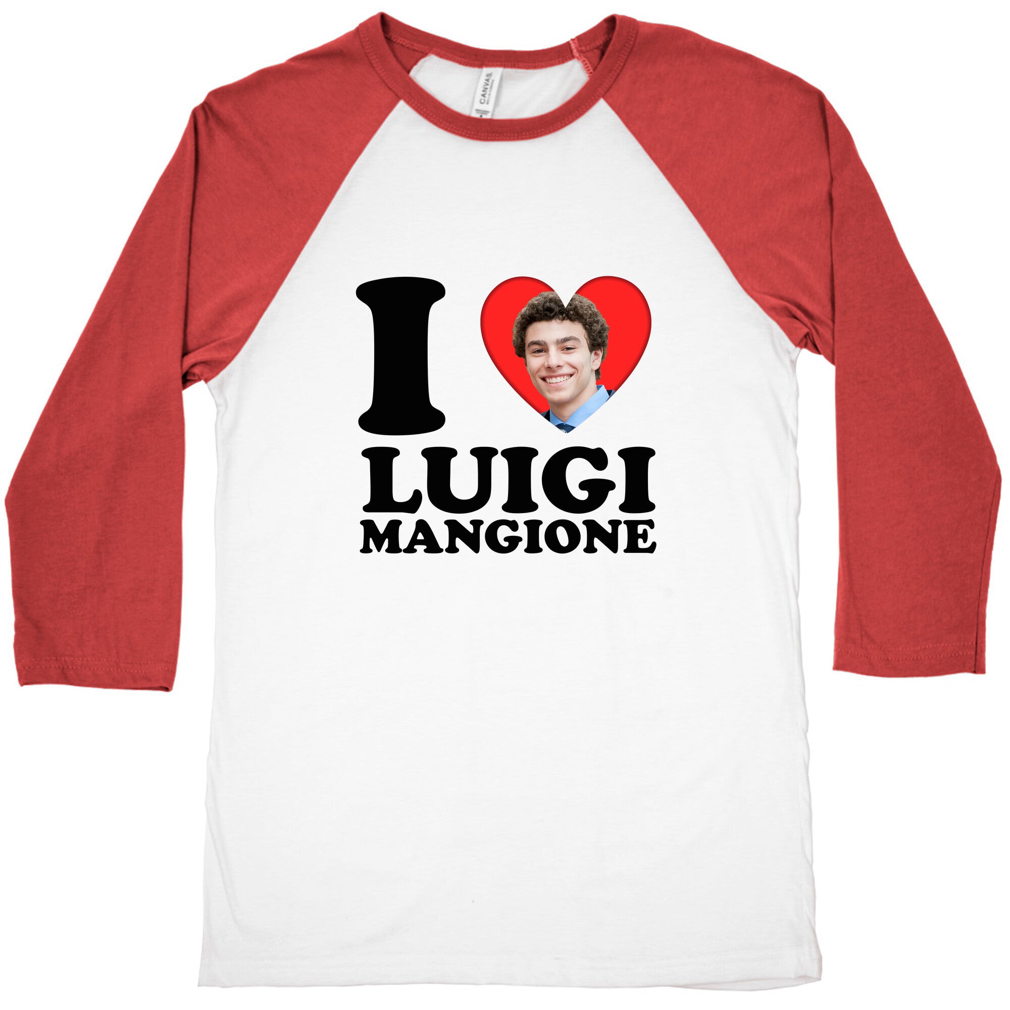 I Heart Luigi Mangione Baseball Tee